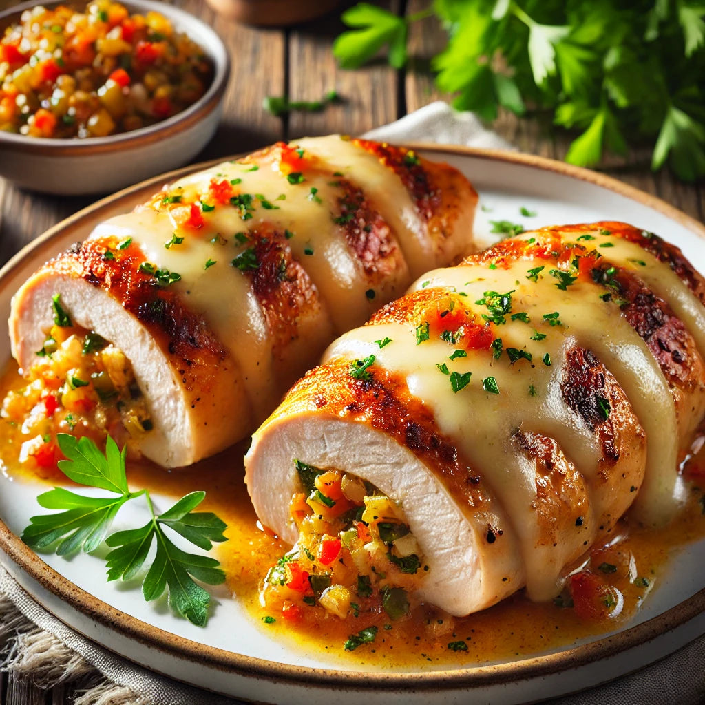 Hott Brands Giardiniera Stuffed Chicken Breasts